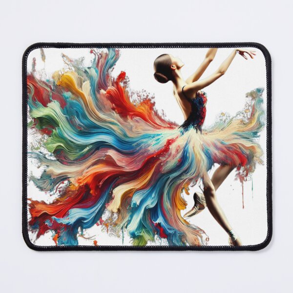 Item preview, Elegance in Motion A Symphony of Colors Ballerina Girl designed and sold by The Art of Kkatarynka.