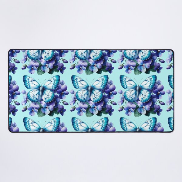 Item preview, beautiful blue butterfly with blue flowers designed and sold by LoneAngel.