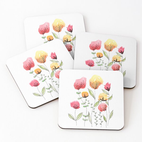 Item preview, Watercolor loose florals designed and sold by Leticia Maltez.