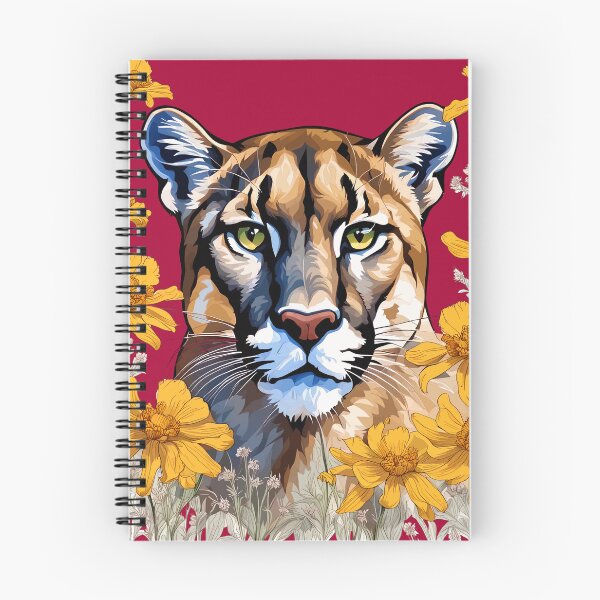 Item preview, A Florida Panther Surrounded By A Coreopsis Flower Border designed and sold by taiche.