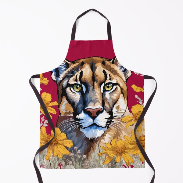Item preview, A Florida Panther Surrounded By A Coreopsis Flower Border designed and sold by taiche.