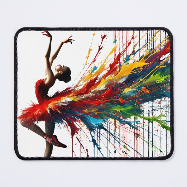 Item preview, Elegance in Motion A Symphony of Colors Ballerina Girl designed and sold by The Art of Kkatarynka.