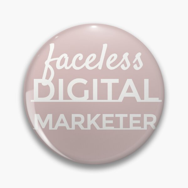 Item preview, Faceless Digital Marketer designed and sold by MargLandmeter.
