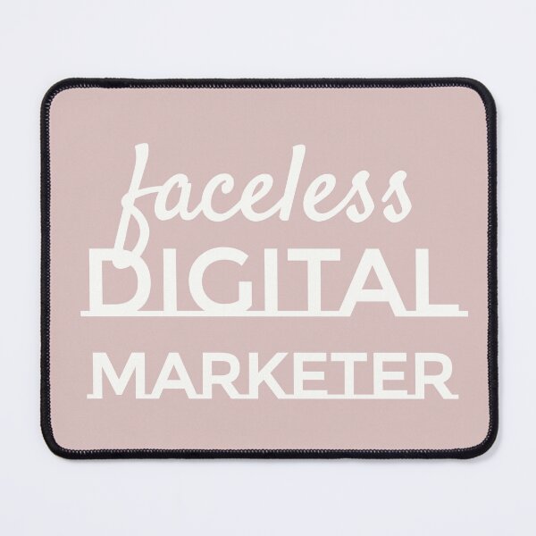 Item preview, Faceless Digital Marketer designed and sold by MargLandmeter.