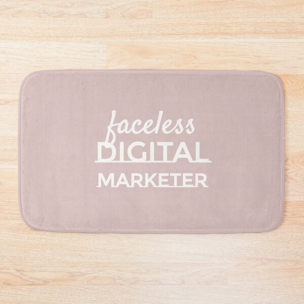 Item preview, Faceless Digital Marketer designed and sold by MargLandmeter.