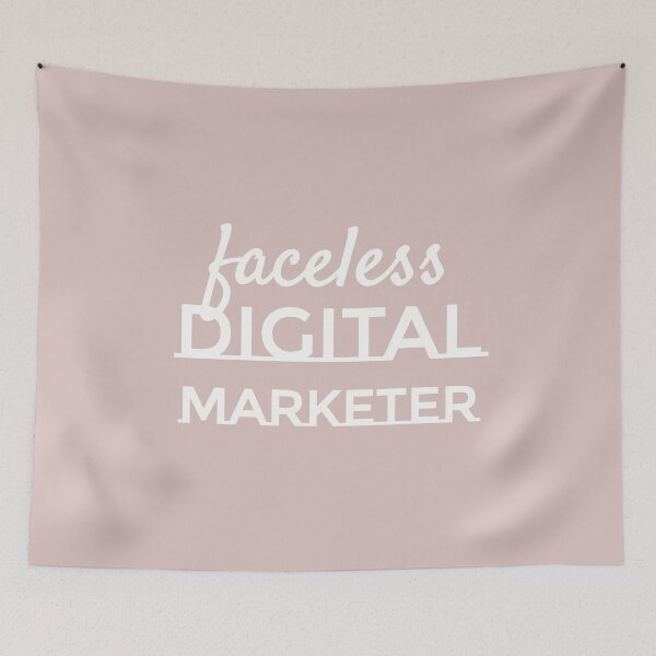 Item preview, Faceless Digital Marketer designed and sold by MargLandmeter.