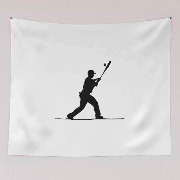 Item preview, Baseball Player Black And White designed and sold by titanosdesign.