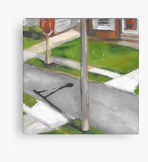 street from my window Canvas Print