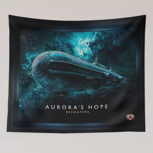 Item preview, Aurora's Hope, The Resonters Journey Through the Cosmos Astonishing AI Concept Art by Xzendor7 designed and sold by Xzendor7 Digital Art Creations.
