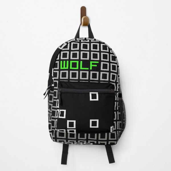 Item preview, Dissolving Square Pixel Art | Neon Green WOLF Design | Futuristic Digital Aesthetic designed and sold by Piotr i Muza.