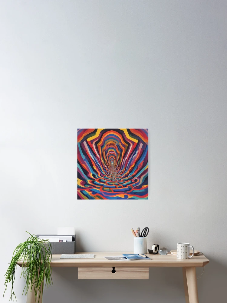 Thumbnail 2 of 3, Poster, Psychedelic Depth designed and sold by S-R-TDesign.