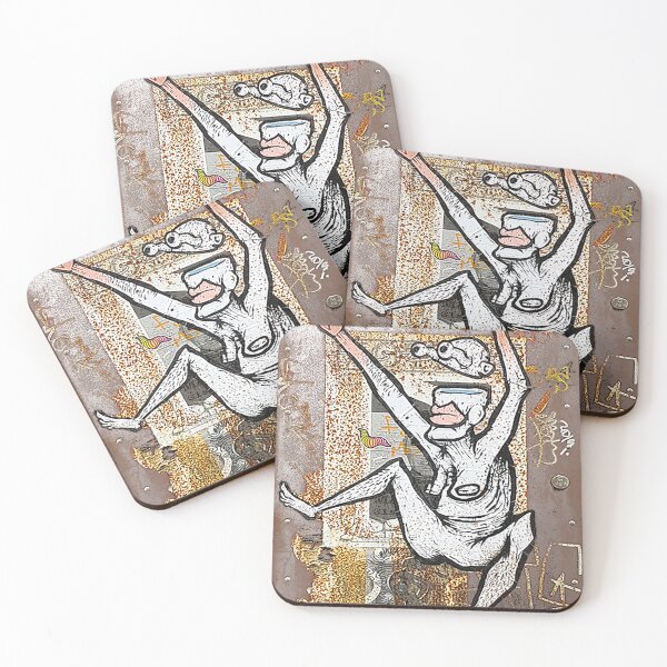 Item preview, Scary lady falling Head exploding designed and sold by AnOddAngle.