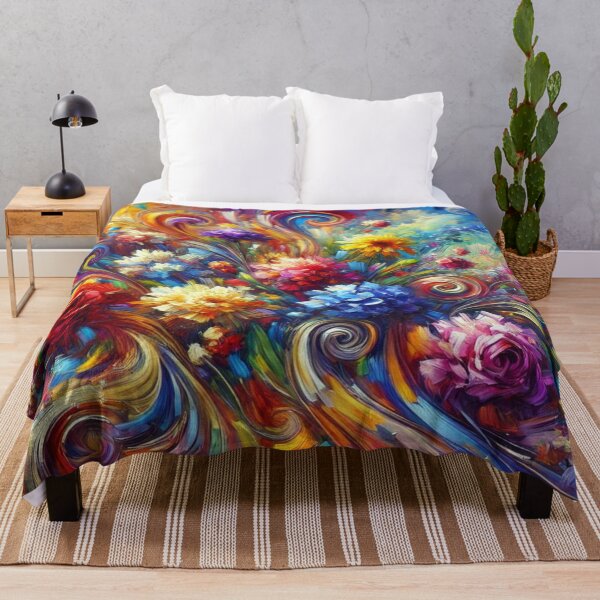 Item preview, "Living Blossoms: A Colorful Journey Through Abstract Expronism" designed and sold by FotoworldEdel.