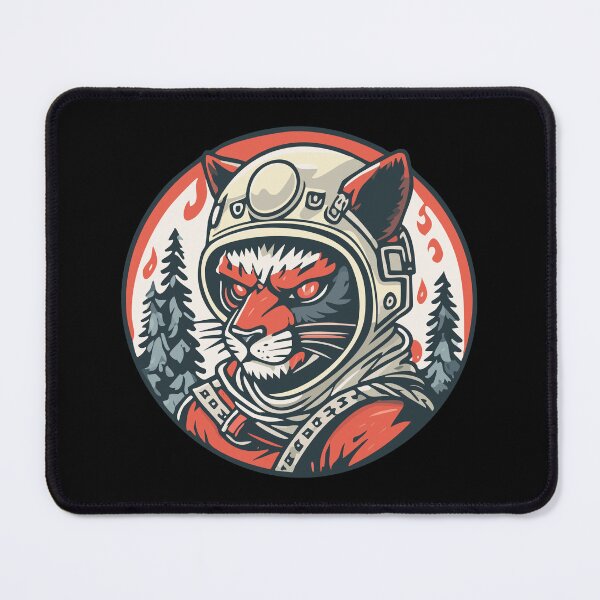 Item preview, Astronaut Panther in Fiery Forest designed and sold by livvestudio.