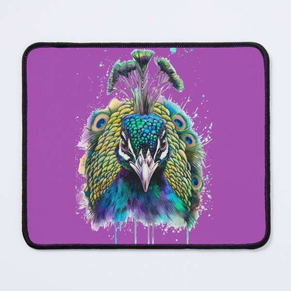 Item preview,   Vibrant Watercolor Peacock Face Artwork designed and sold by AnimalAirtistry.