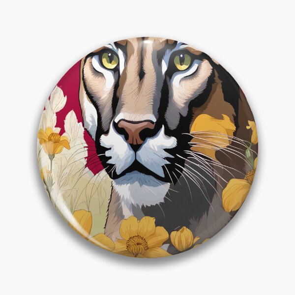 Item preview, The Florida Panther With Coreopsis Border designed and sold by taiche.