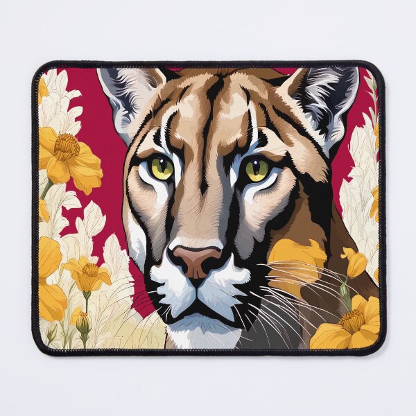 Item preview, The Florida Panther With Coreopsis Border designed and sold by taiche.