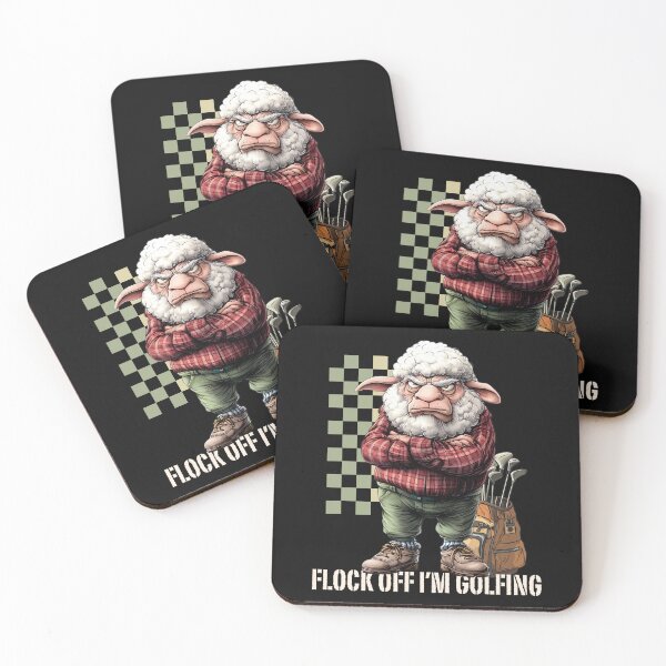 Item preview, Grumpy Sheep Golfing Golf Lover Golf Pun Dad Grandad designed and sold by MTJ-Mushrooms.