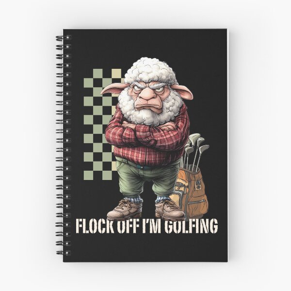 Item preview, Grumpy Sheep Golfing Golf Lover Golf Pun Dad Grandad designed and sold by MTJ-Mushrooms.