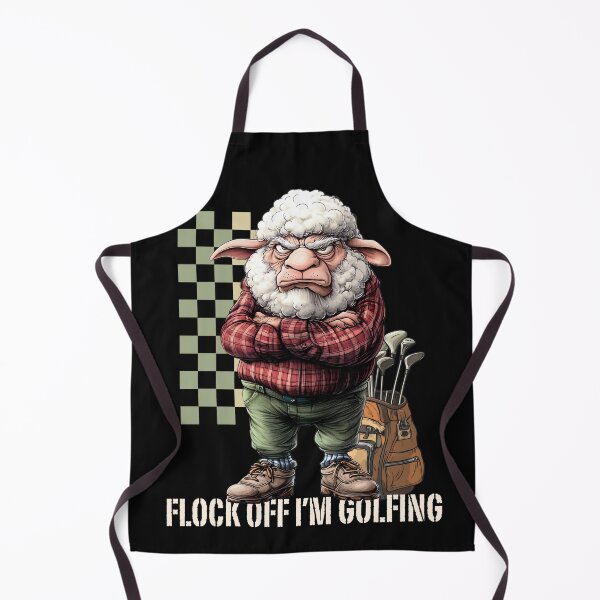Item preview, Grumpy Sheep Golfing Golf Lover Golf Pun Dad Grandad designed and sold by MTJ-Mushrooms.