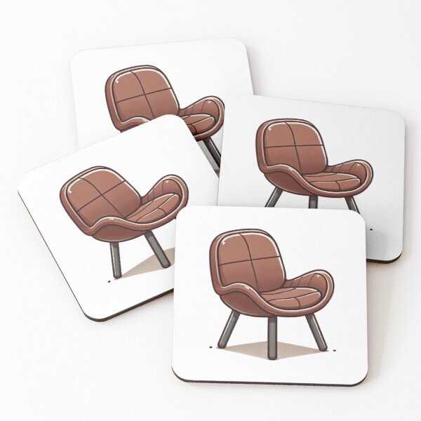 Item preview, cartoon brown leather chair designed and sold by ArtQueen777.