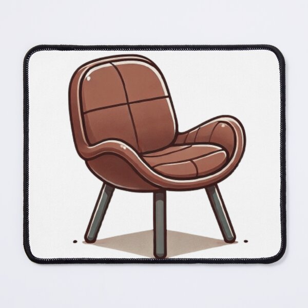 Item preview, cartoon brown leather chair designed and sold by ArtQueen777.