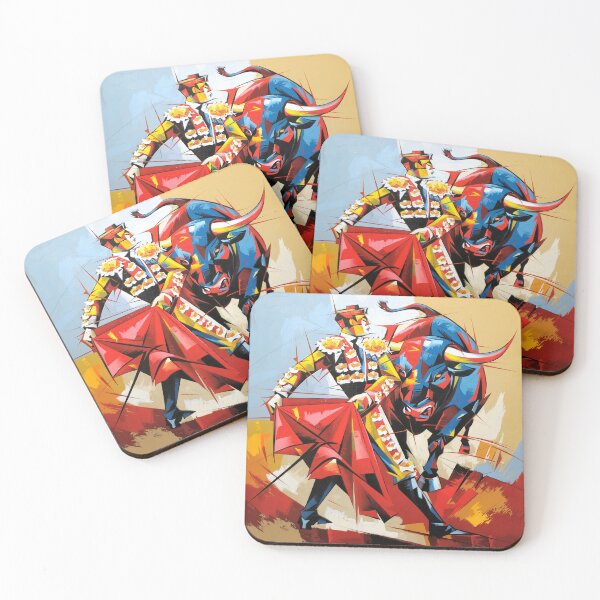 Item preview, The Bullfighter's Challenge Painting  designed and sold by KARTICK DUTTA.