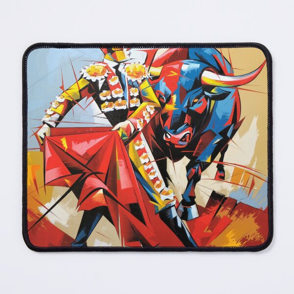 Item preview, The Bullfighter's Challenge Painting  designed and sold by KARTICK DUTTA.