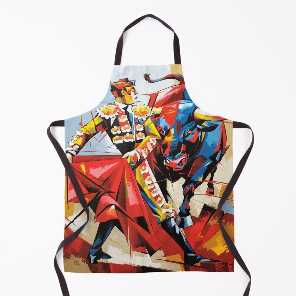 Item preview, The Bullfighter's Challenge Painting designed and sold by KARTICK DUTTA.