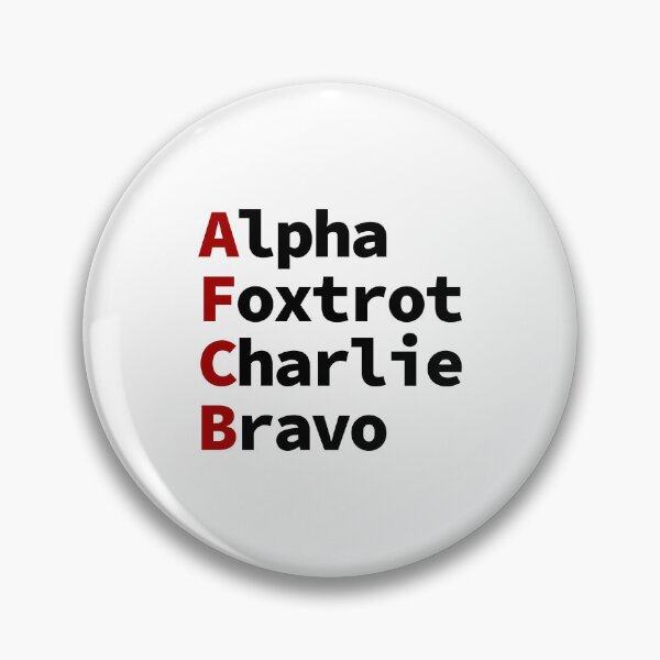 Item preview, AFCB NATO Phonetics designed and sold by rednblack-net.