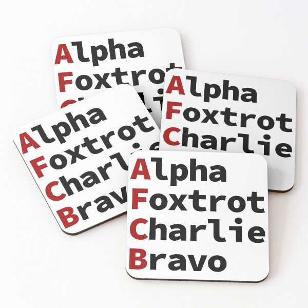 Item preview, AFCB NATO Phonetics designed and sold by rednblack-net.