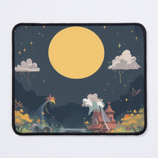 Item preview, World Blossom Utopia Whimsical World Magical Cityscape designed and sold by ART ATTACK ZONE.