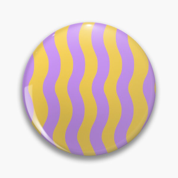 Item preview, Wiggle Wavy Lines Yellow and Purple designed and sold by OneThreeSix.