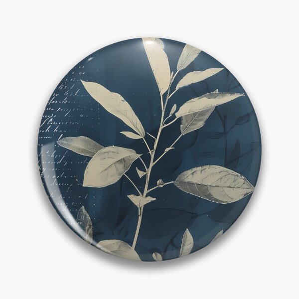 Item preview, Floral Background Of Blue Cyanotype 3 designed and sold by Ariadna de Raadt.