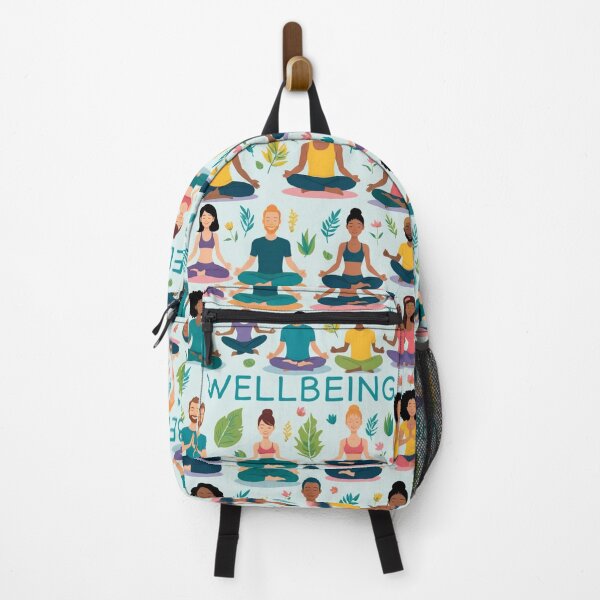 Item preview, "Wellbeing" design. Meditation pose illustration. designed and sold by Shoot-The-Moon.