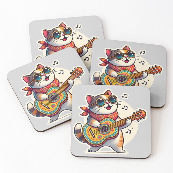 Item preview, Meowsic Lord - Funny Cat Sticker designed and sold by the pawsitive society .