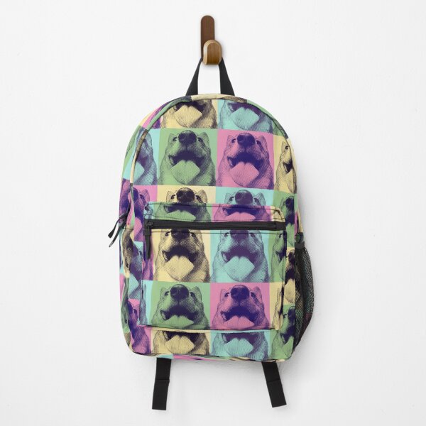 Item preview, Be Happy - says the happy dog! (pop art) designed and sold by TheRubberOnion.