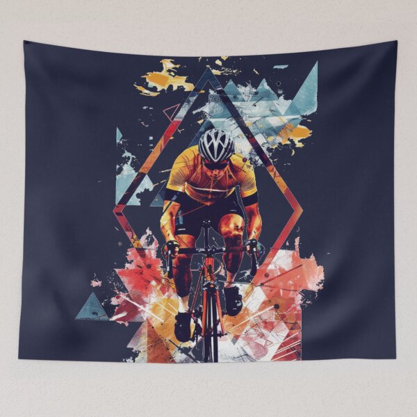 Item preview, Cycling in motion – Colorful design for cycling fans designed and sold by BrainAK.