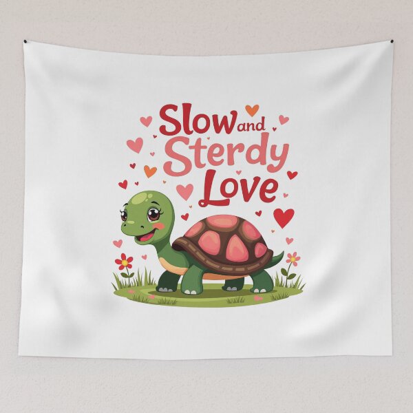 Item preview, Slow and Steady Love Cute Turtle Design designed and sold by Bulwshop.