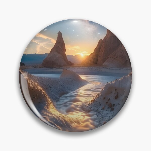 Item preview, Majestic desert landscape under a starry night sky. designed and sold by Artessie.