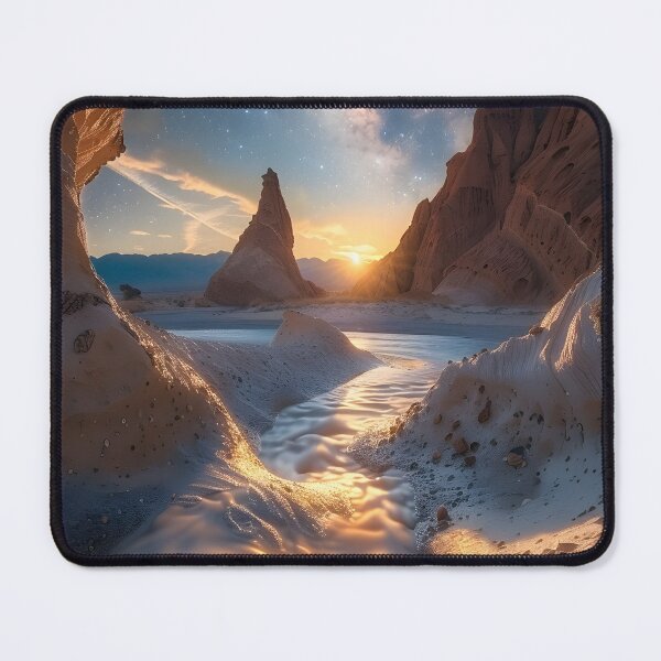 Item preview, Majestic desert landscape under a starry night sky. designed and sold by Artessie.