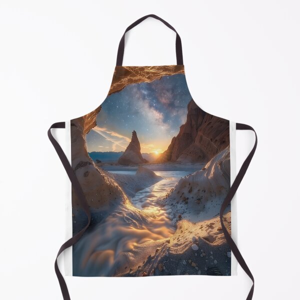 Item preview, Majestic desert landscape under a starry night sky. designed and sold by Artessie.
