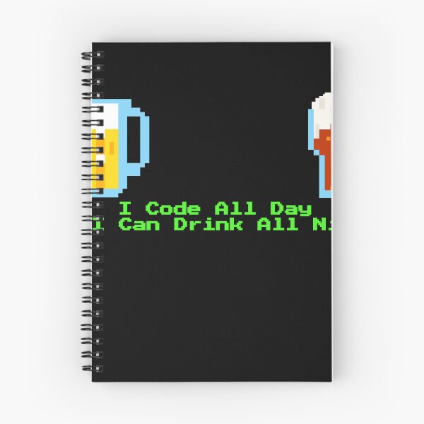 Item preview, I Code All Day To Drink All Night designed and sold by zombiechan51.