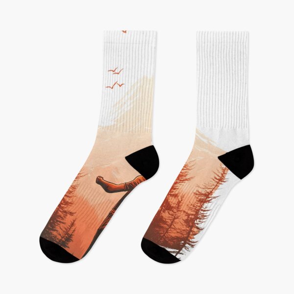 Item preview, Hiking the Snowy Peaks designed and sold by NomadicDreamer.