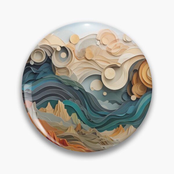 Item preview, Complex colorful abstract landscape designed and sold by Sigtrix.