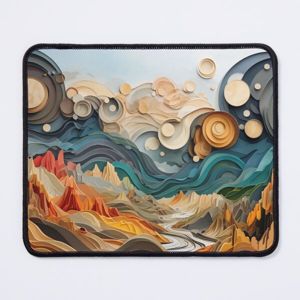 Item preview, Complex colorful abstract landscape designed and sold by Sigtrix.