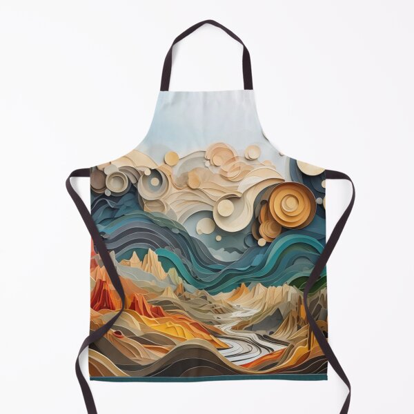 Item preview, Complex colorful abstract landscape designed and sold by Sigtrix.