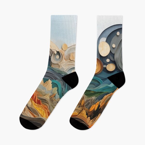Item preview, Complex colorful abstract landscape designed and sold by Sigtrix.