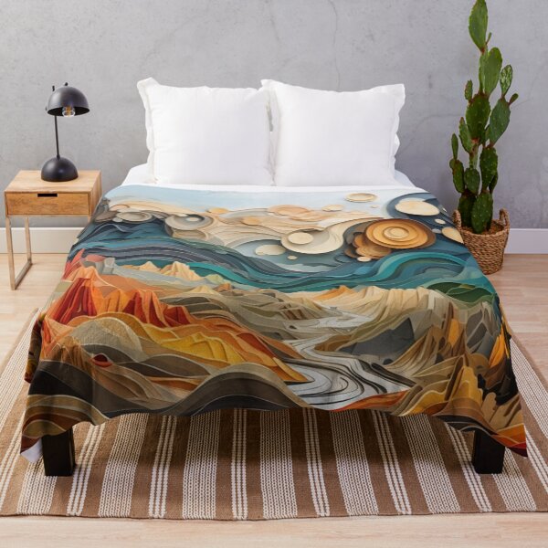 Item preview, Complex colorful abstract landscape designed and sold by Sigtrix.