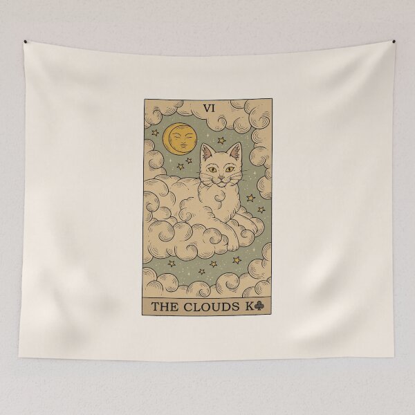 Item preview, The Clouds - Cats Tarot designed and sold by Thiago Corrêa.